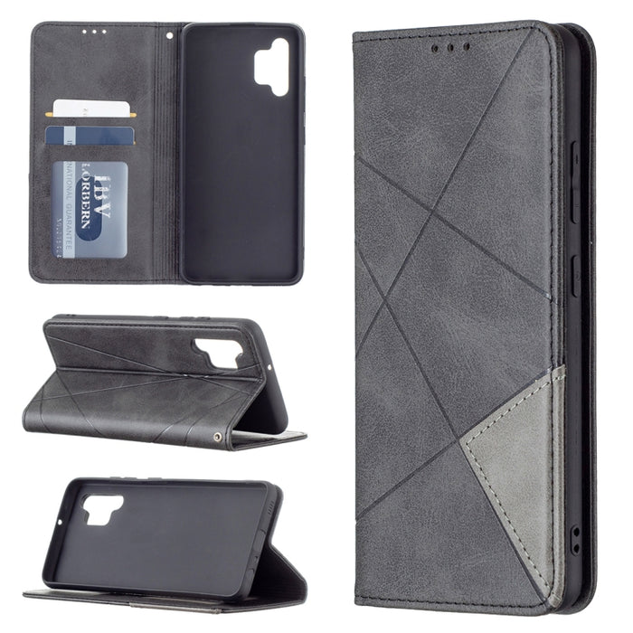 Estuche de cuero magnético con tapa horizontal con textura de rombos con soporte y ranuras para tarjetas, For LG K42, For Xiaomi Redmi Note 10 4G / Note 10s, For Samsung Galaxy A32 4G