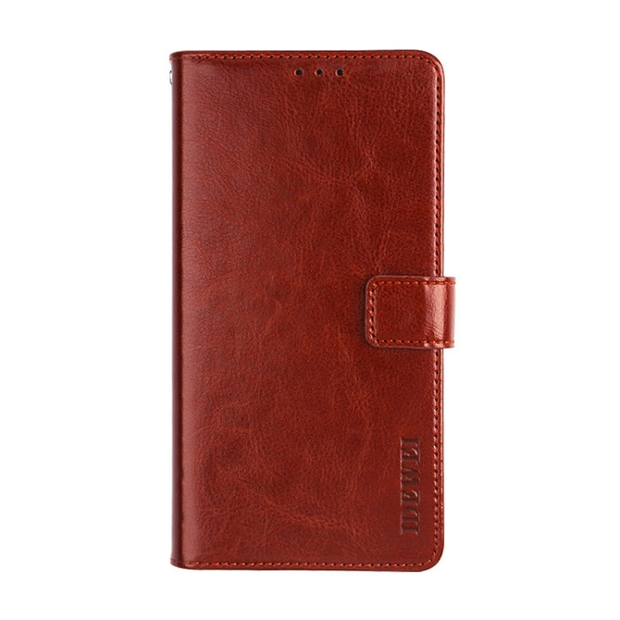 idewei Crazy Horse Texture Horizontal Flip Funda de cuero con soporte y ranuras para tarjetas y billetera, For Xiaomi Poco F3, For ZTE Blade X1 5G