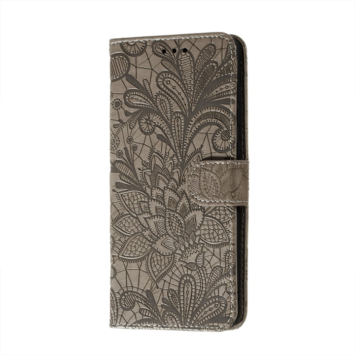 Funda de cuero con tapa horizontal con patrón de estampado de flores de encaje con soporte y ranuras para tarjetas y billetera y marco de fotos, For Xiaomi Redmi Note 9T 5G, For Xiaomi Redmi Note 10 Pro, For Xiaomi Redmi Note 10 4G                     ...