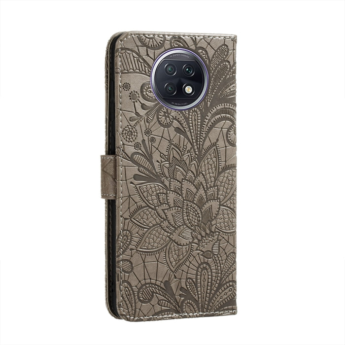 Funda de cuero con tapa horizontal con patrón de estampado de flores de encaje con soporte y ranuras para tarjetas y billetera y marco de fotos, For Xiaomi Redmi Note 9T 5G, For Xiaomi Redmi Note 10 Pro, For Xiaomi Redmi Note 10 4G                     ...