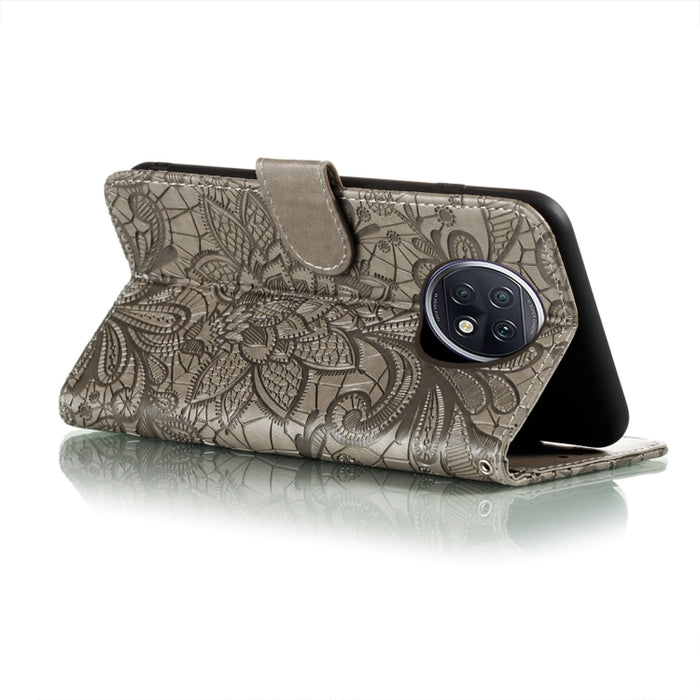 Funda de cuero con tapa horizontal con patrón de estampado de flores de encaje con soporte y ranuras para tarjetas y billetera y marco de fotos, For Xiaomi Redmi Note 9T 5G, For Xiaomi Redmi Note 10 Pro, For Xiaomi Redmi Note 10 4G                     ...