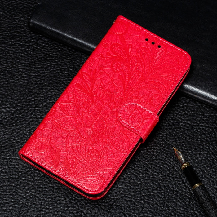 Funda de cuero con tapa horizontal con patrón de estampado de flores de encaje con soporte y ranuras para tarjetas y billetera y marco de fotos, For Xiaomi Redmi Note 9T 5G, For Xiaomi Redmi Note 10 Pro, For Xiaomi Redmi Note 10 4G                     ...
