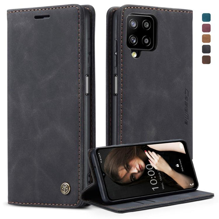 CaseMe 013 Estuche de cuero con tapa horizontal multifuncional con soporte, ranura para tarjeta y billetera, For Samsung Galaxy A12, For Xiaomi CC9 Pro