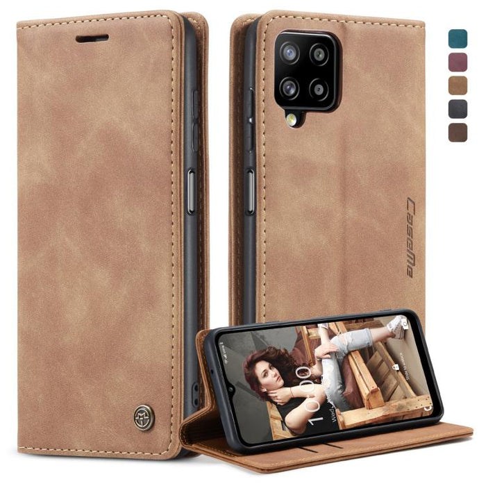 CaseMe 013 Estuche de cuero con tapa horizontal multifuncional con soporte, ranura para tarjeta y billetera, For Samsung Galaxy A12, For Xiaomi CC9 Pro