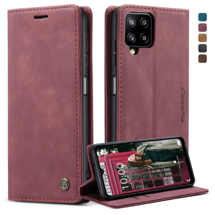 CaseMe 013 Estuche de cuero con tapa horizontal multifuncional con soporte, ranura para tarjeta y billetera, For Samsung Galaxy A12, For Xiaomi CC9 Pro