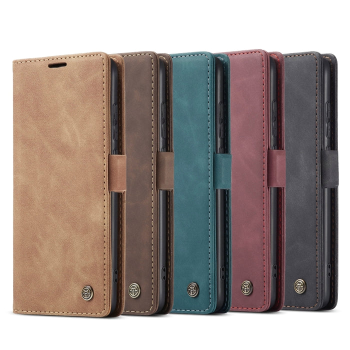 CaseMe 013 Estuche de cuero con tapa horizontal multifuncional con soporte, ranura para tarjeta y billetera, For Samsung Galaxy A12, For Xiaomi CC9 Pro