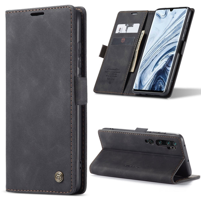 CaseMe 013 Estuche de cuero con tapa horizontal multifuncional con soporte, ranura para tarjeta y billetera, For Samsung Galaxy A12, For Xiaomi CC9 Pro