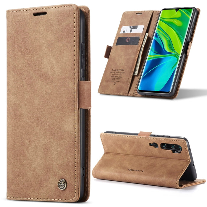 CaseMe 013 Estuche de cuero con tapa horizontal multifuncional con soporte, ranura para tarjeta y billetera, For Samsung Galaxy A12, For Xiaomi CC9 Pro