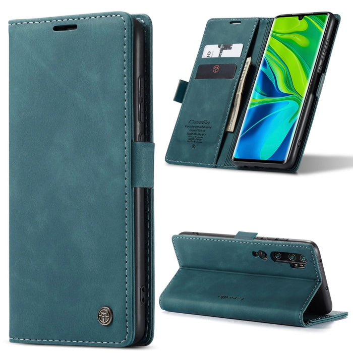 CaseMe 013 Estuche de cuero con tapa horizontal multifuncional con soporte, ranura para tarjeta y billetera, For Samsung Galaxy A12, For Xiaomi CC9 Pro