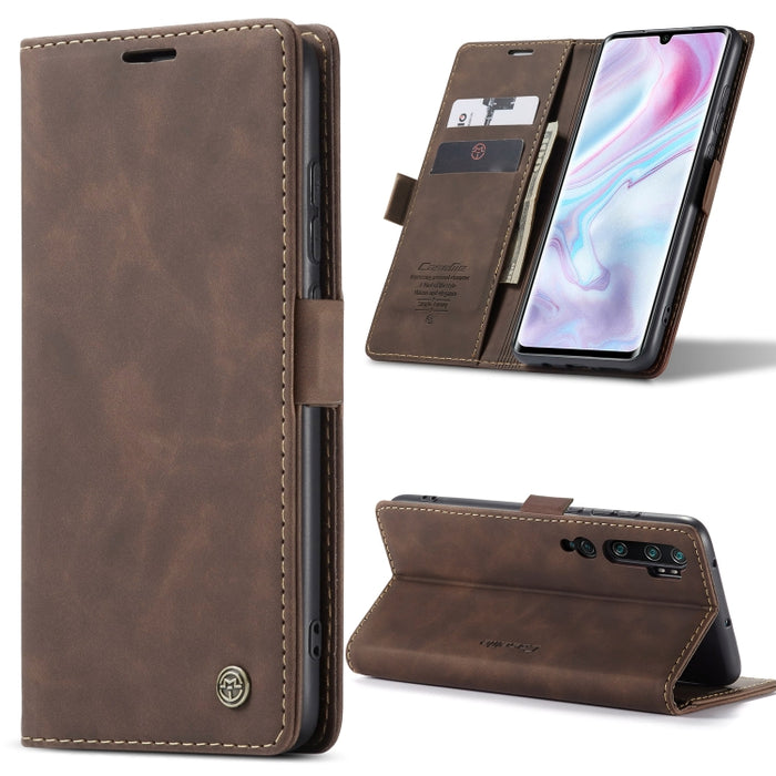CaseMe 013 Estuche de cuero con tapa horizontal multifuncional con soporte, ranura para tarjeta y billetera, For Samsung Galaxy A12, For Xiaomi CC9 Pro