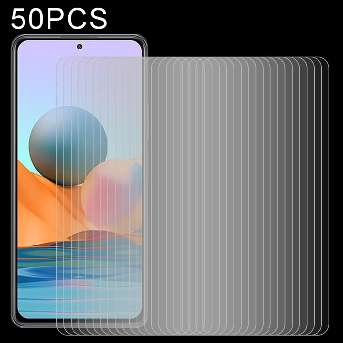 50 PCS 0.26mm 9H 2.5D Película de vidrio templado, For Xiaomi Mi 10T 5G / 10T Pro 5G / 10T Lite 5G (50 PCS), For Xiaomi Redmi Note 9T (50 PCS), For Xiaomi Redmi Note 10 5G / Poco M3 Pro 5G (50 PCS)                                                       ...