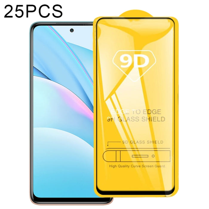 25 PCS 9D Película de vidrio templado de pantalla completa con pegamento completo, For Xiaomi Mi 10T 5G / 10T Pro 5G / 10T Lite 5G (25 PCS), For Xiaomi Redmi Note 10 5G (25 PCS), For Xiaomi Redmi Note 10 Pro / Note 10 Pro india (25 PCS)                ...