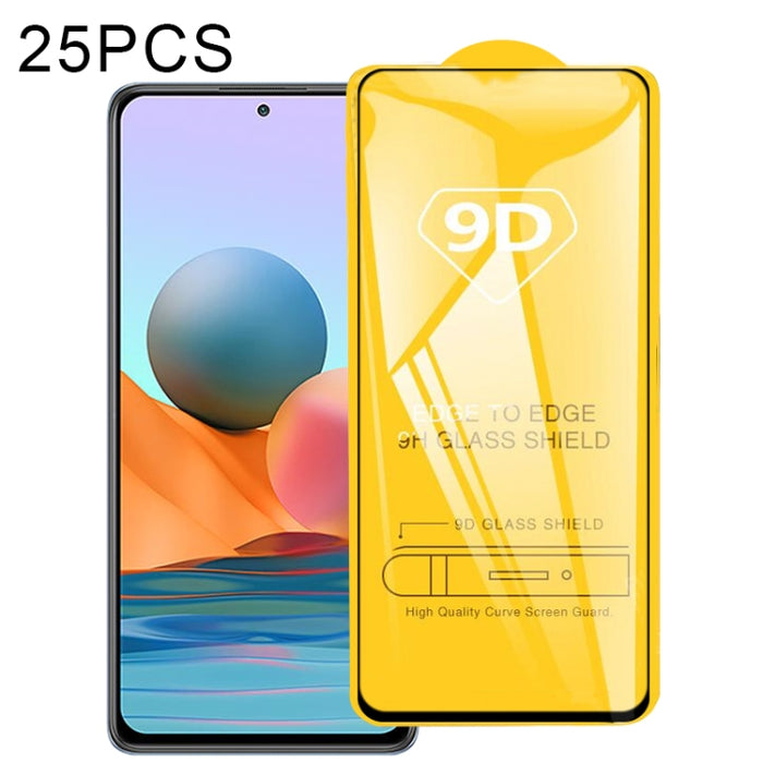 25 PCS 9D Película de vidrio templado de pantalla completa con pegamento completo, For Xiaomi Mi 10T 5G / 10T Pro 5G / 10T Lite 5G (25 PCS), For Xiaomi Redmi Note 10 5G (25 PCS), For Xiaomi Redmi Note 10 Pro / Note 10 Pro india (25 PCS)                ...