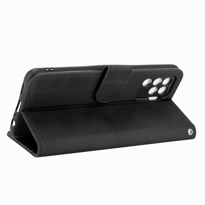 Funda de piel sintética con textura de piel de becerro con tapa horizontal y hebilla magnética con soporte, ranuras para tarjetas y cartera, For Oppo A94, For Oppo F19 Pro, For Oppo Reno5 F, For Xiaomi Redmi Note 10, For Xiaomi Redmi Note 10S