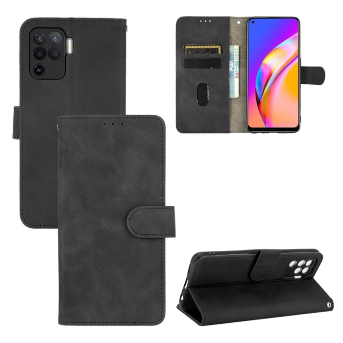 Funda de piel sintética con textura de piel de becerro con tapa horizontal y hebilla magnética con soporte, ranuras para tarjetas y cartera, For Oppo A94, For Oppo F19 Pro, For Oppo Reno5 F, For Xiaomi Redmi Note 10, For Xiaomi Redmi Note 10S
