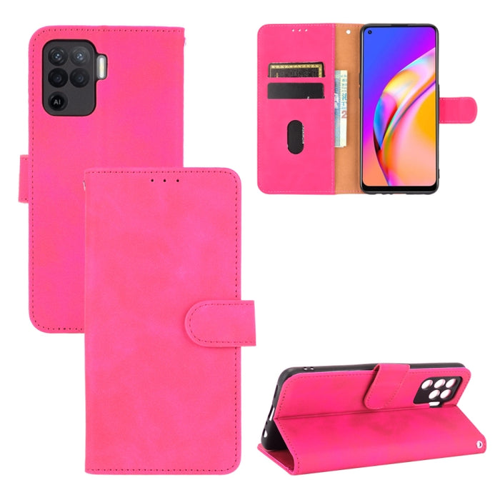 Funda de piel sintética con textura de piel de becerro con tapa horizontal y hebilla magnética con soporte, ranuras para tarjetas y cartera, For Oppo A94, For Oppo F19 Pro, For Oppo Reno5 F, For Xiaomi Redmi Note 10, For Xiaomi Redmi Note 10S
