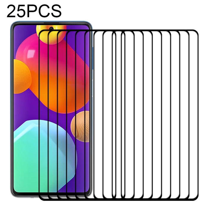 Película de vidrio templado de pantalla completa con pegamento completo de 25 piezas, For Samsung Galaxy M62 (25 PCS), For Samsung Galaxy F62 (25 PCS), For Xiaomi Poco X3 Pro (25 PCS), For Xiaomi Poco F3 (25 PCS), For Xiaomi Redmi Note 9T (25 PCS)     ...