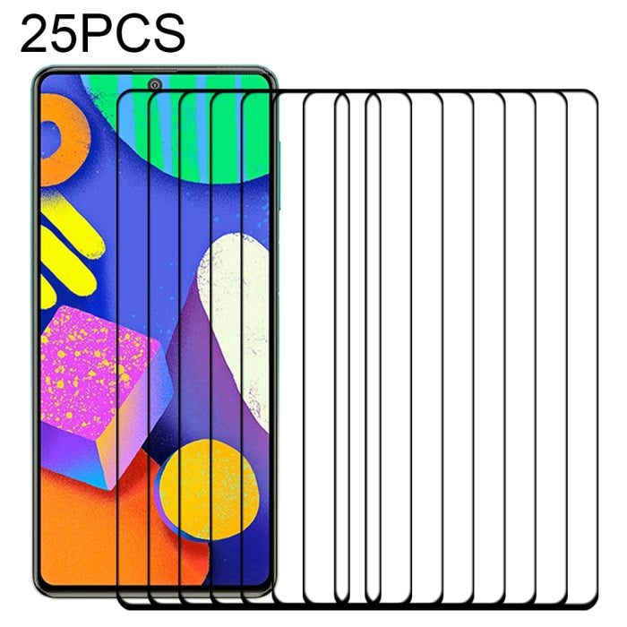 Película de vidrio templado de pantalla completa con pegamento completo de 25 piezas, For Samsung Galaxy M62 (25 PCS), For Samsung Galaxy F62 (25 PCS), For Xiaomi Poco X3 Pro (25 PCS), For Xiaomi Poco F3 (25 PCS), For Xiaomi Redmi Note 9T (25 PCS)     ...