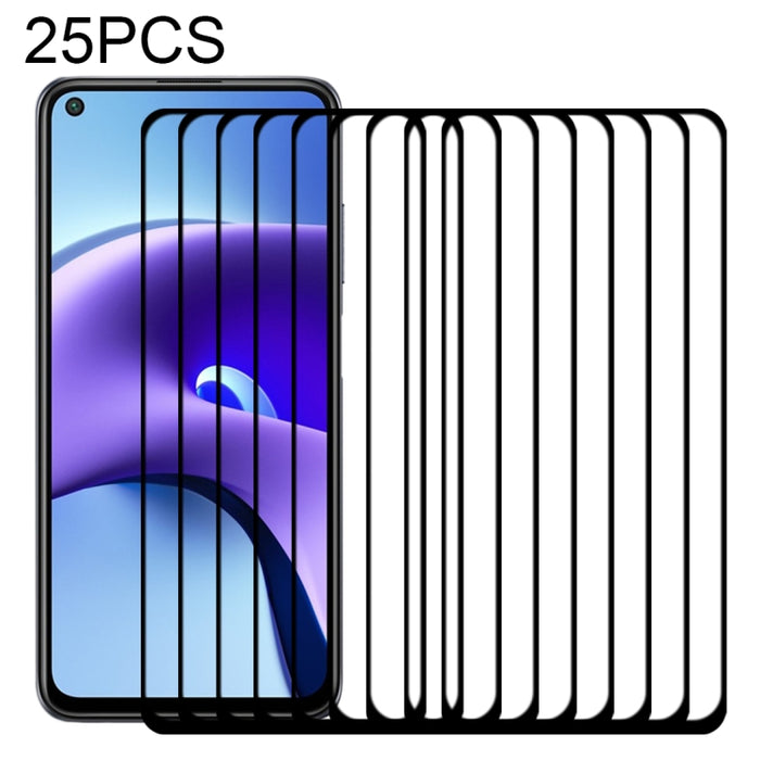 Película de vidrio templado de pantalla completa con pegamento completo de 25 piezas, For Samsung Galaxy M62 (25 PCS), For Samsung Galaxy F62 (25 PCS), For Xiaomi Poco X3 Pro (25 PCS), For Xiaomi Poco F3 (25 PCS), For Xiaomi Redmi Note 9T (25 PCS)     ...