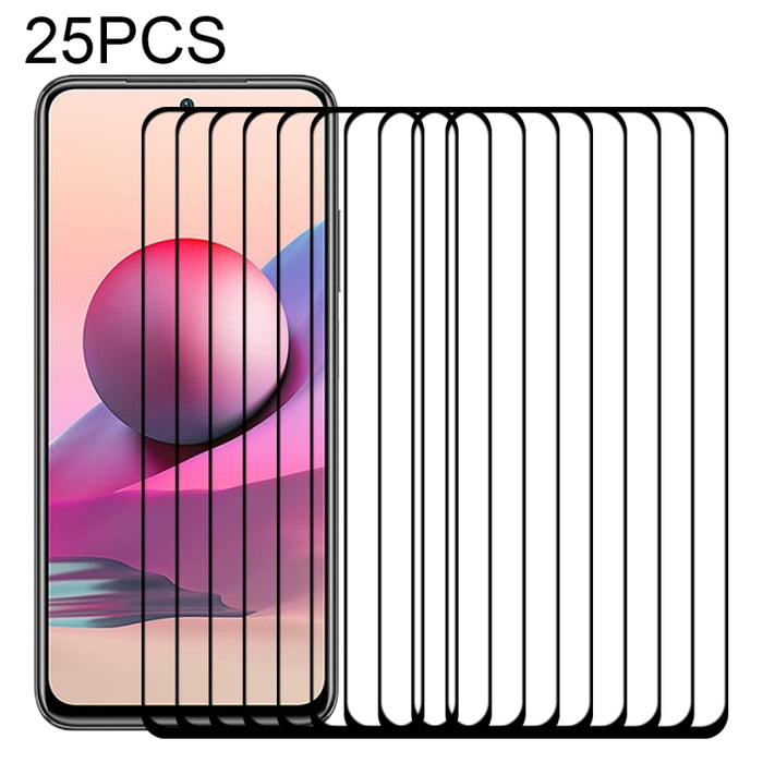 Película de vidrio templado de pantalla completa con pegamento completo de 25 piezas, For Samsung Galaxy M62 (25 PCS), For Samsung Galaxy F62 (25 PCS), For Xiaomi Poco X3 Pro (25 PCS), For Xiaomi Poco F3 (25 PCS), For Xiaomi Redmi Note 9T (25 PCS)     ...