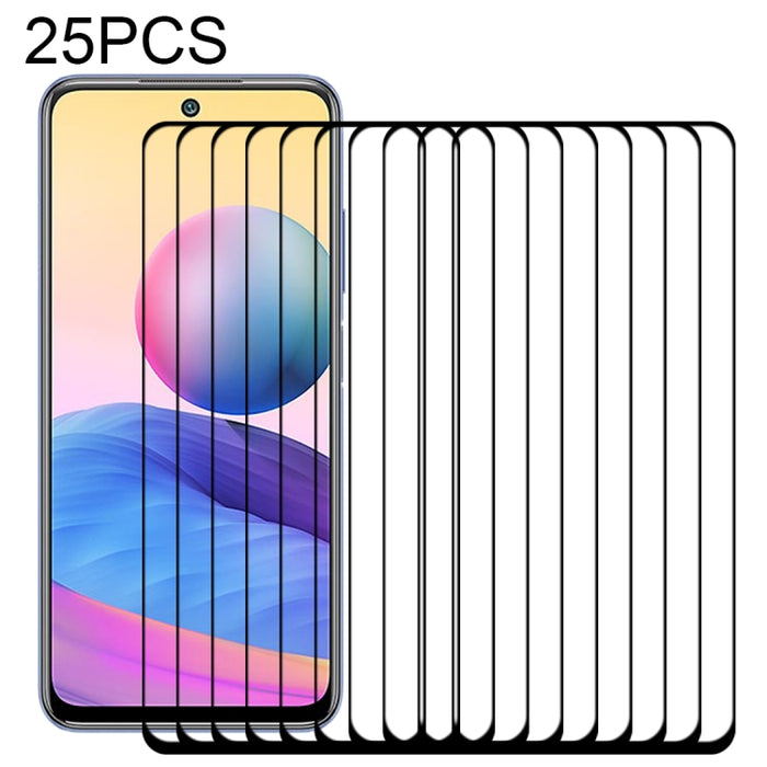 Película de vidrio templado de pantalla completa con pegamento completo de 25 piezas, For Samsung Galaxy M62 (25 PCS), For Samsung Galaxy F62 (25 PCS), For Xiaomi Poco X3 Pro (25 PCS), For Xiaomi Poco F3 (25 PCS), For Xiaomi Redmi Note 9T (25 PCS)     ...