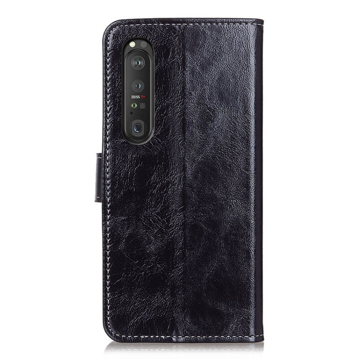 Retro Crazy Horse Texture Funda de cuero con tapa horizontal con soporte y ranuras para tarjetas y marco de fotos y billetera, For Sony Xperia 1 III, For Sony Xperia 10 III, For Xiaomi Mi 11 Ultra