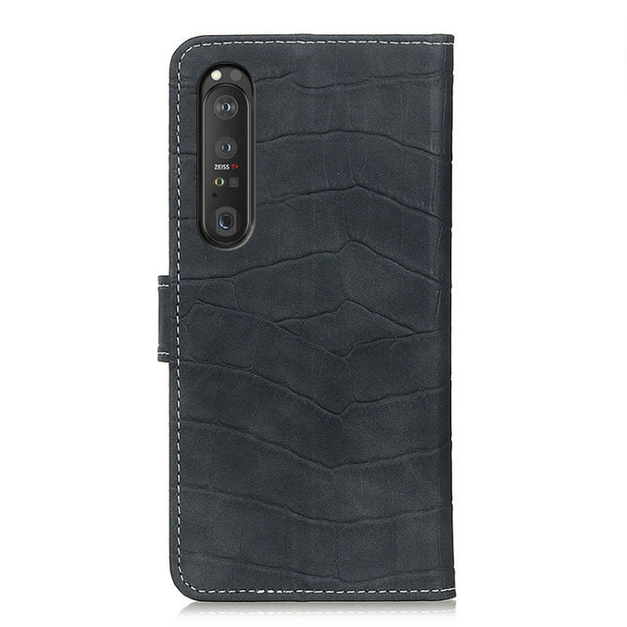 Estuche de cuero con tapa horizontal con textura de cocodrilo con soporte y ranuras para tarjetas y billetera y marco de fotos, For Sony Xperia 1 III, For Sony Xperia 10 III, For Xiaomi Mi 11 Ultra