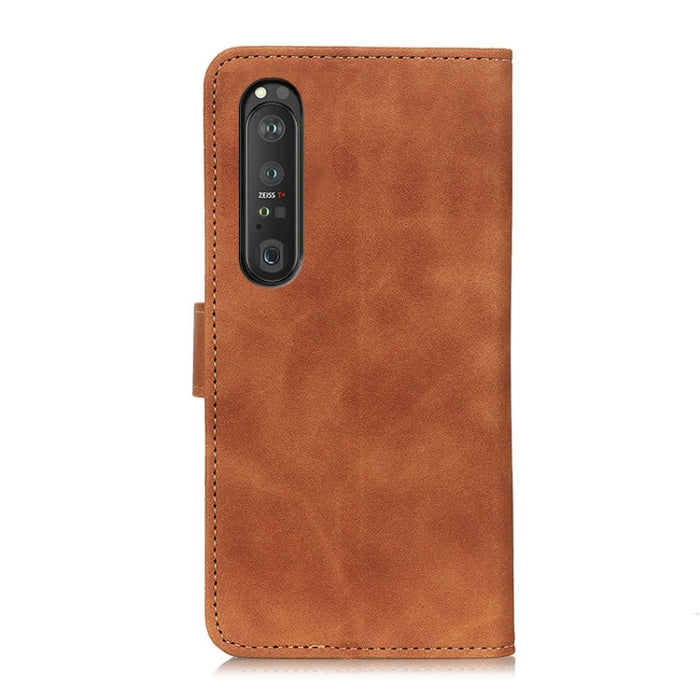 KHAZNEH Retro Texture PU + TPU Estuche de cuero con tapa horizontal con soporte y ranuras para tarjetas y billetera, For Sony Xperia 1 III, For Sony Xperia 10 III, For Xiaomi Mi 11 Ultra