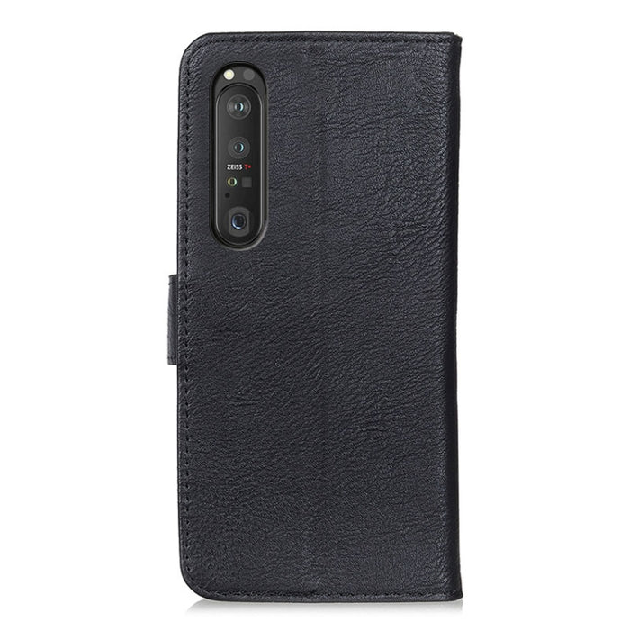 KHAZNEH Estuche de cuero con tapa horizontal con textura de cuero de vaca con soporte y ranuras para tarjetas y billetera, For Sony Xperia 1 III, For Sony Xperia 10 III, For Xiaomi Mi 11 Ultra