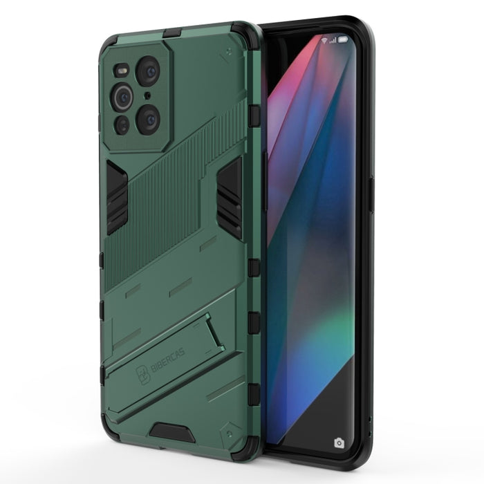 Punk Armor 2 en 1 PC + TPU Estuche a prueba de golpes con soporte invisible, For Xiaomi Mi 10S, For OPPO Find X3