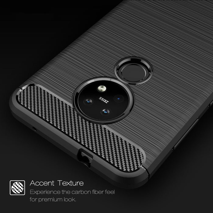 Funda protectora de TPU de fibra de carbono con textura cepillada, For Xiaomi Mi 9 Pro 5G, For Vivo V17 Pro, For Nokia 7.2 & 6.2