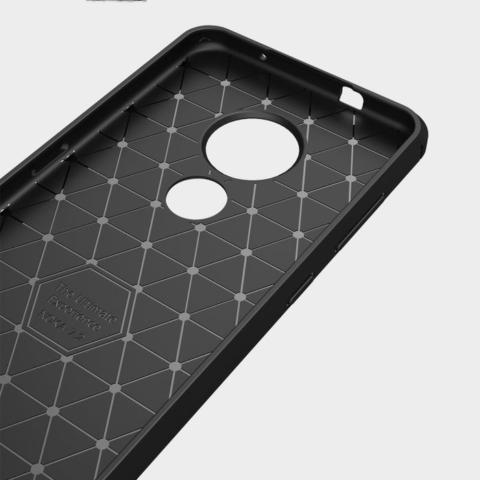Funda protectora de TPU de fibra de carbono con textura cepillada, For Xiaomi Mi 9 Pro 5G, For Vivo V17 Pro, For Nokia 7.2 & 6.2