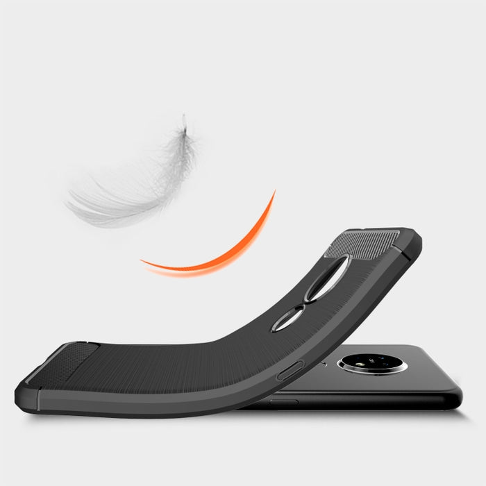 Funda protectora de TPU de fibra de carbono con textura cepillada, For Xiaomi Mi 9 Pro 5G, For Vivo V17 Pro, For Nokia 7.2 & 6.2