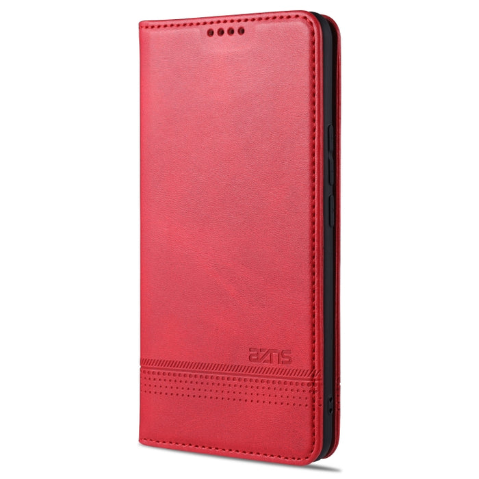 AZNS Estuche de cuero con tapa horizontal con textura de becerro magnético con ranuras para tarjetas y soporte y billetera, For vivo S9, For vivo S9e, For Xiaomi Redmi Note 10, For Xiaomi Redmi Note 10S, For Samsung Galaxy A02