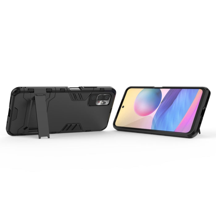 Funda protectora de PC + TPU a prueba de golpes con soporte oculto, For Xiaomi Redmi Note 10 5G, For Samsung Galaxy F62 / M62