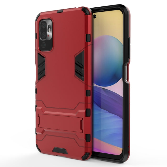 Funda protectora de PC + TPU a prueba de golpes con soporte oculto, For Xiaomi Redmi Note 10 5G, For Samsung Galaxy F62 / M62