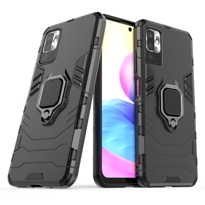 Funda protectora de PC + TPU a prueba de golpes con soporte de anillo magnético, For Xiaomi Redmi Note 10 5G, For Samsung Galaxy F62 / M62