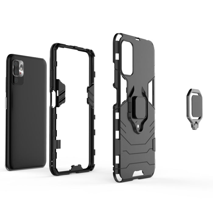 Funda protectora de PC + TPU a prueba de golpes con soporte de anillo magnético, For Xiaomi Redmi Note 10 5G, For Samsung Galaxy F62 / M62
