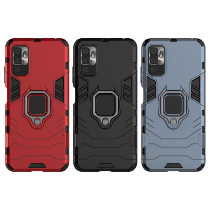 Funda protectora de PC + TPU a prueba de golpes con soporte de anillo magnético, For Xiaomi Redmi Note 10 5G, For Samsung Galaxy F62 / M62