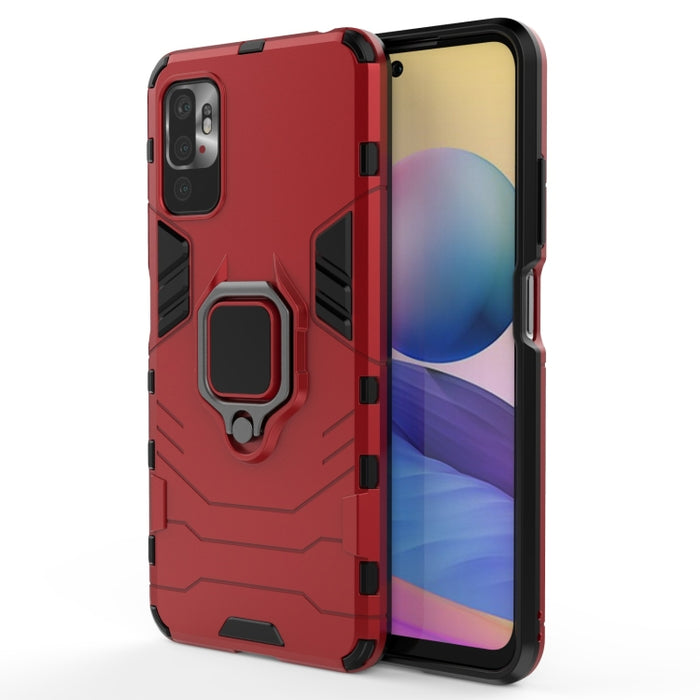 Funda protectora de PC + TPU a prueba de golpes con soporte de anillo magnético, For Xiaomi Redmi Note 10 5G, For Samsung Galaxy F62 / M62