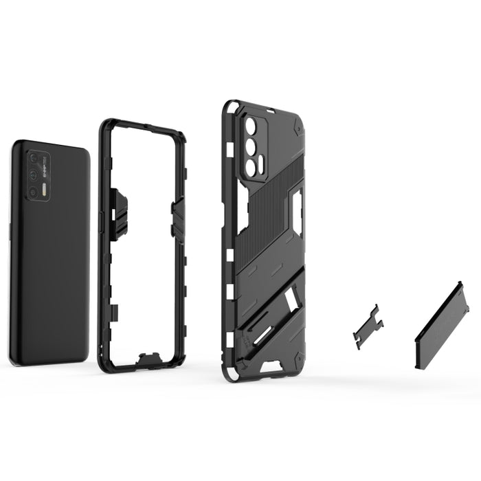 Punk Armor 2 en 1 PC + TPU Estuche a prueba de golpes con soporte invisible, For OPPO Realme GT 5G, For Xiaomi Redmi Note 10