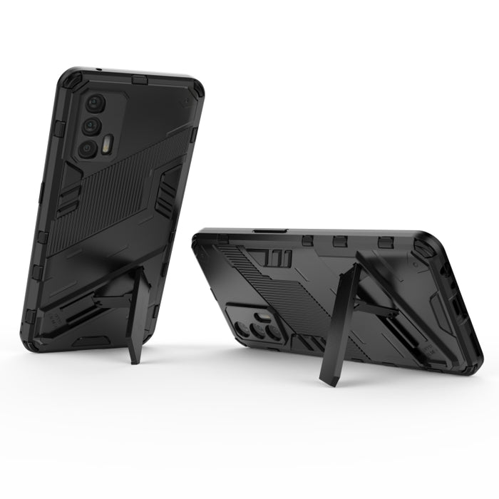 Punk Armor 2 en 1 PC + TPU Estuche a prueba de golpes con soporte invisible, For OPPO Realme GT 5G, For Xiaomi Redmi Note 10