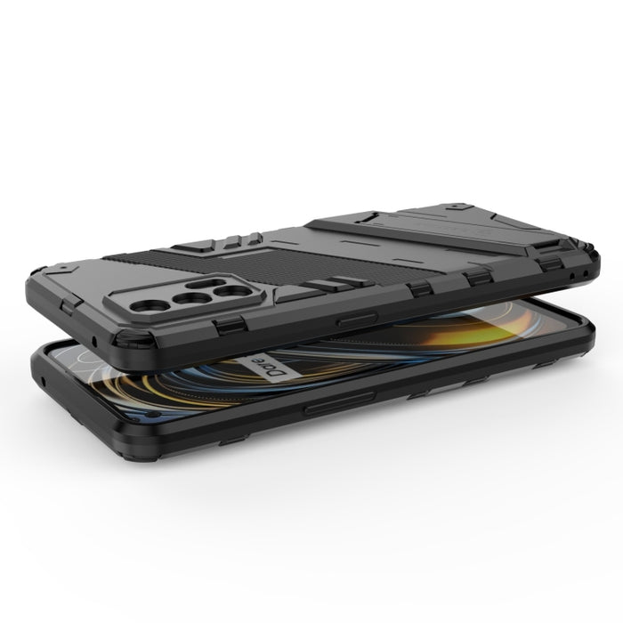 Punk Armor 2 en 1 PC + TPU Estuche a prueba de golpes con soporte invisible, For OPPO Realme GT 5G, For Xiaomi Redmi Note 10