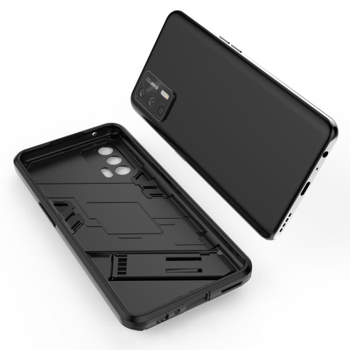 Punk Armor 2 en 1 PC + TPU Estuche a prueba de golpes con soporte invisible, For OPPO Realme GT 5G, For Xiaomi Redmi Note 10
