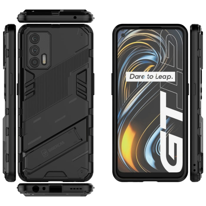 Punk Armor 2 en 1 PC + TPU Estuche a prueba de golpes con soporte invisible, For OPPO Realme GT 5G, For Xiaomi Redmi Note 10