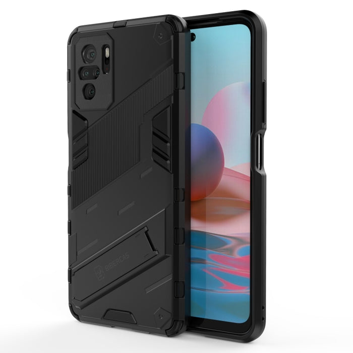 Punk Armor 2 en 1 PC + TPU Estuche a prueba de golpes con soporte invisible, For OPPO Realme GT 5G, For Xiaomi Redmi Note 10