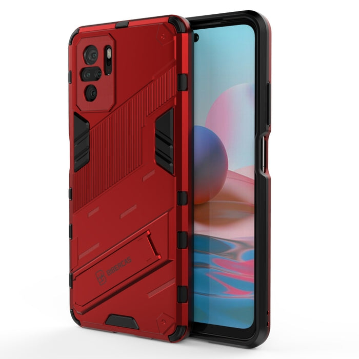 Punk Armor 2 en 1 PC + TPU Estuche a prueba de golpes con soporte invisible, For OPPO Realme GT 5G, For Xiaomi Redmi Note 10
