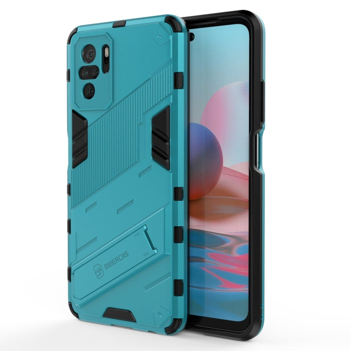 Punk Armor 2 en 1 PC + TPU Estuche a prueba de golpes con soporte invisible, For OPPO Realme GT 5G, For Xiaomi Redmi Note 10
