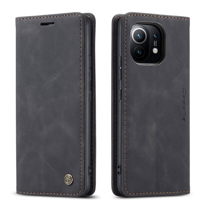 CaseMe 013 Estuche de cuero con tapa horizontal multifuncional con soporte, ranura para tarjeta y billetera, For Xiaomi Mi 11