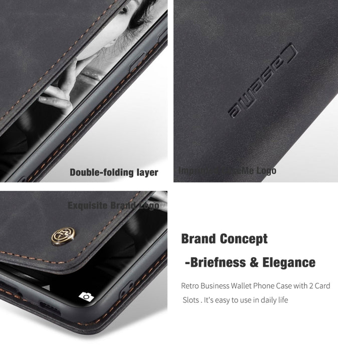 CaseMe 013 Estuche de cuero con tapa horizontal multifuncional con soporte, ranura para tarjeta y billetera, For Xiaomi Mi 11